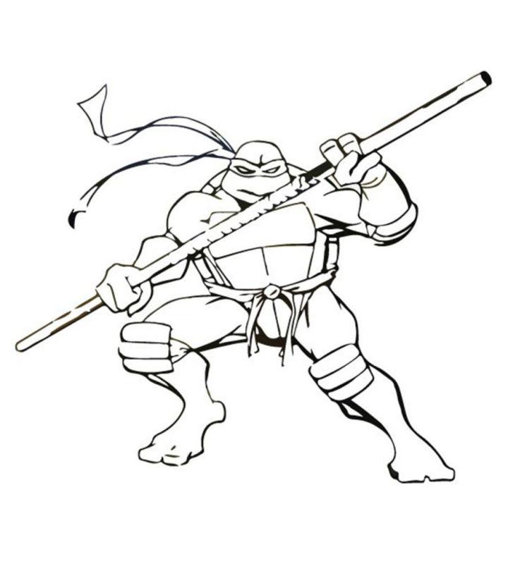 Ninja Turtle Coloring Pages for Toddler
