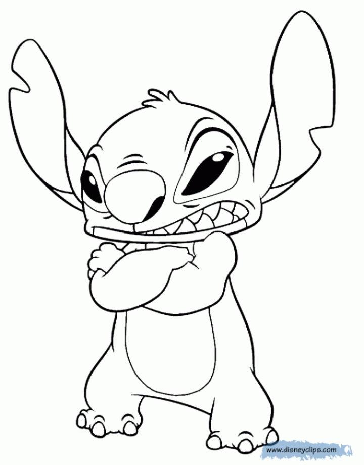 Online Stitch Coloring Pages