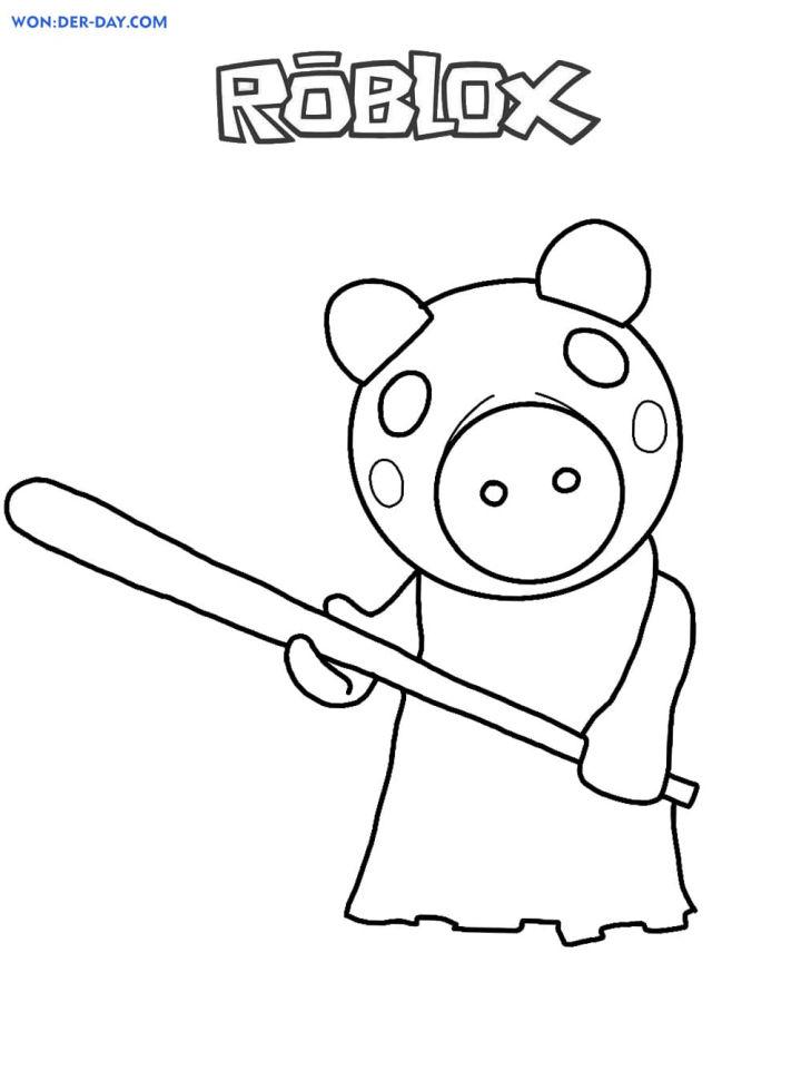Piggy Roblox Pictures to Color