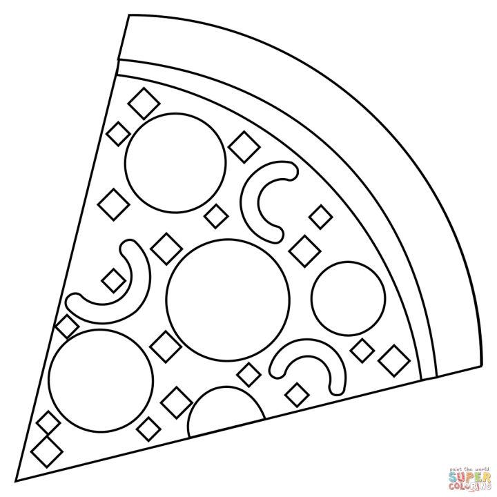 Pizza Coloring Page PDF