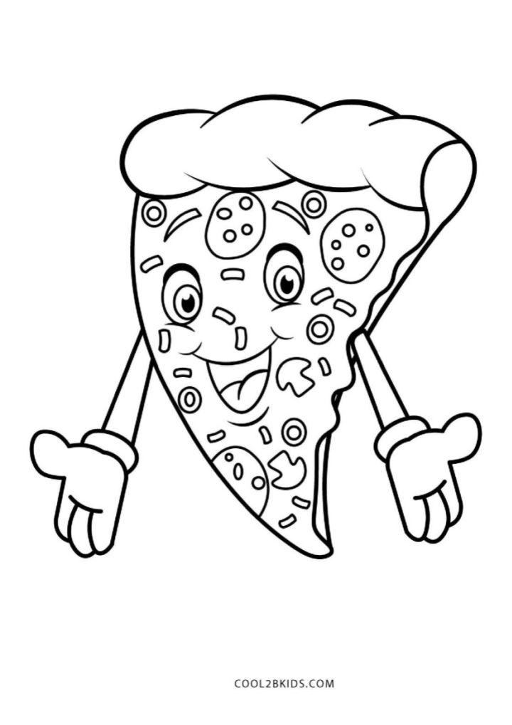 25 Free Pizza Coloring Pages for Kids and Adults - Blitsy