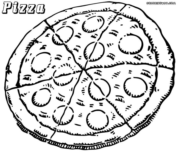 Pizza Coloring Pages to Download and Print