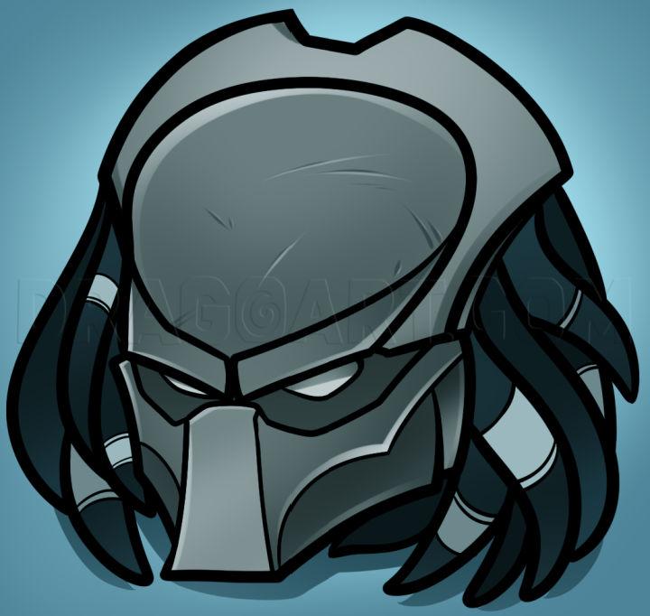 Predator Mask Drawing