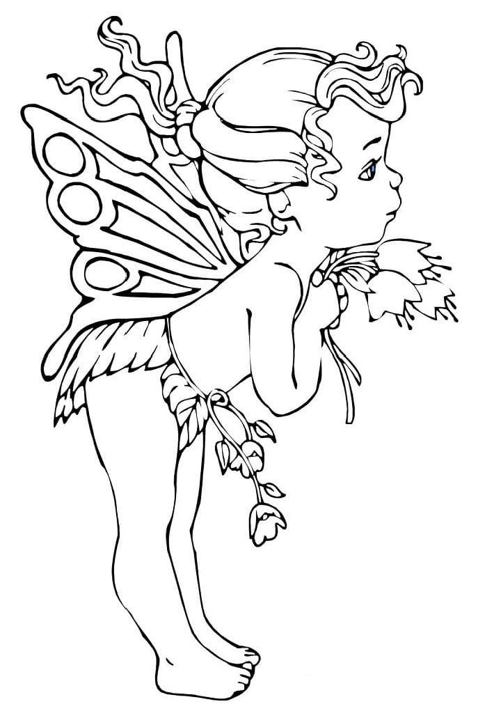 Preschooler's Little Fairy Coloring Pages