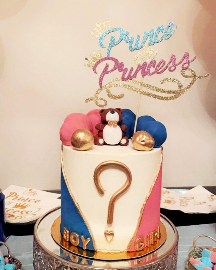 Prince Or Princess Gender Reveal Cake
