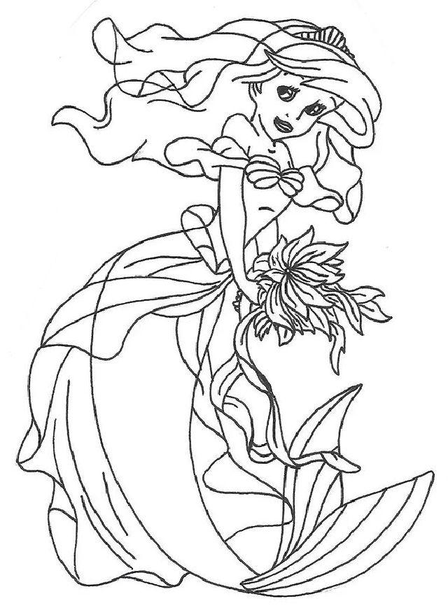 Princess Ariel Coloring Pages and Activities