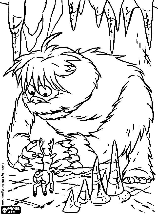 Printable Abominable Snowman Coloring Pages