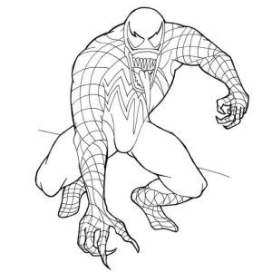 25 Free Venom Coloring Pages for Kids and Adults