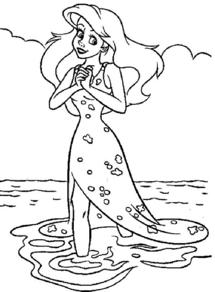 Printable Ariel Coloring Pages for Kids