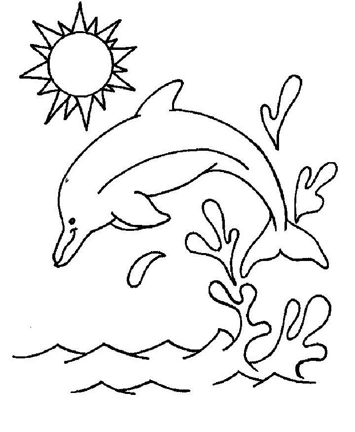 Printable Dolphin Coloring Pages for Kids