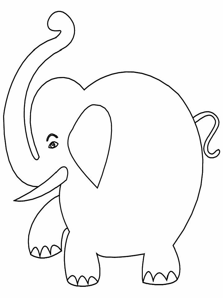 Printable Elephants Coloring Pages