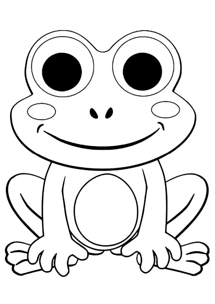 Frogs Coloring Page to Print and Color