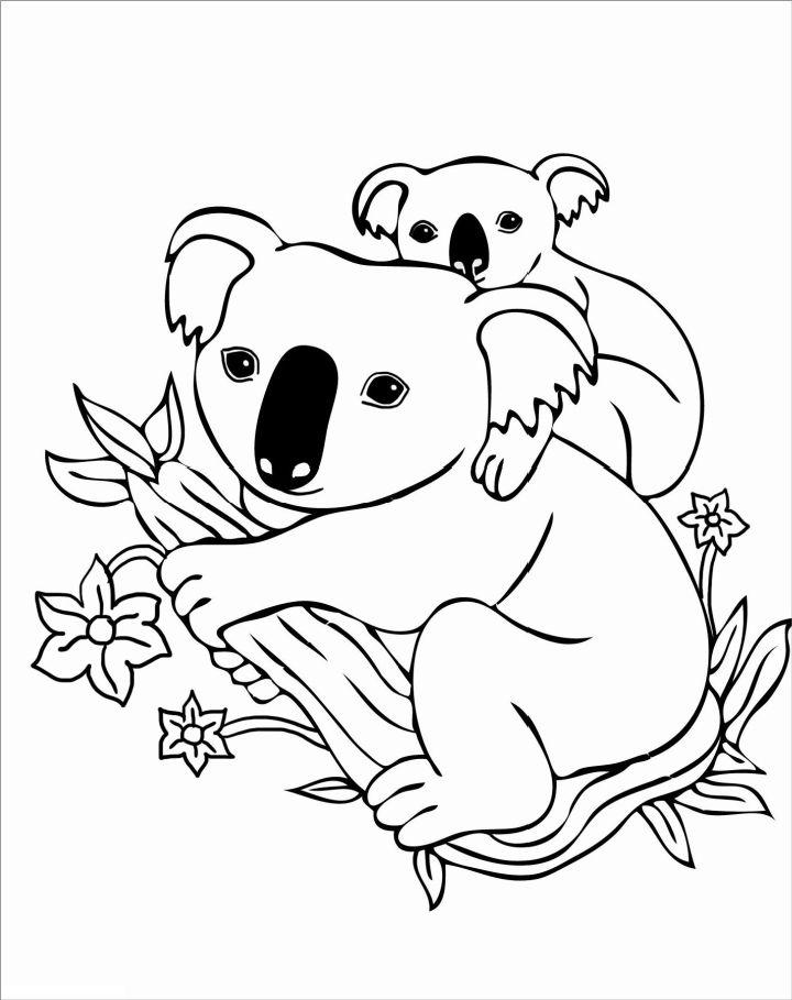 Printable Koala Coloring Page