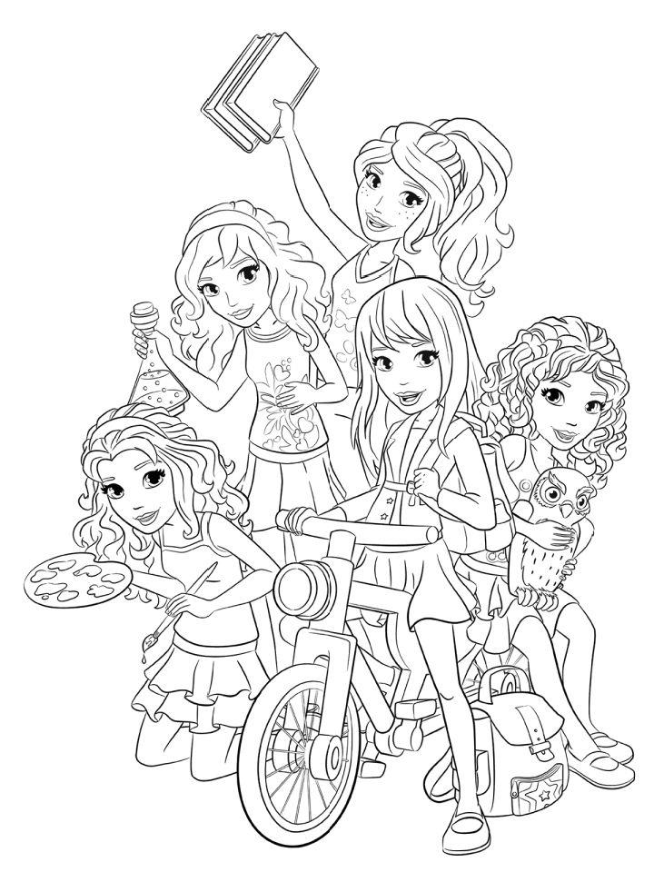 Printable Lego Friends Coloring Pages