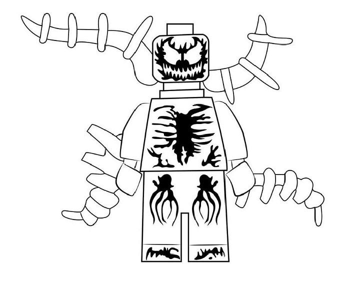 Printable Lego Venom Coloring Page
