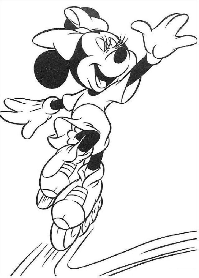 Printable Minnie Mouse Coloring Sheet