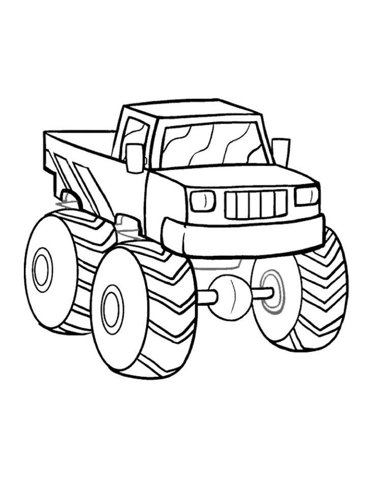 Printable Monster Truck Pictures to Color