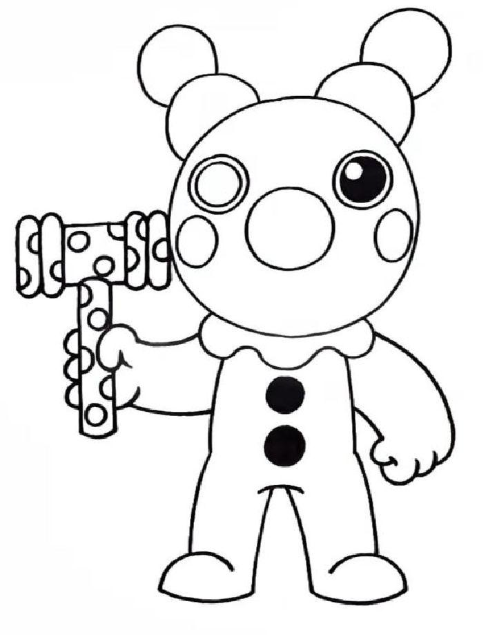 Printable Piggy Roblox Coloring Pages