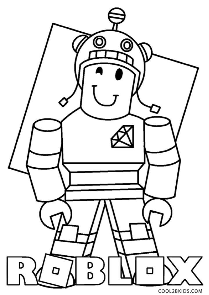 Noob from Roblox Coloring Pages - Get Coloring Pages