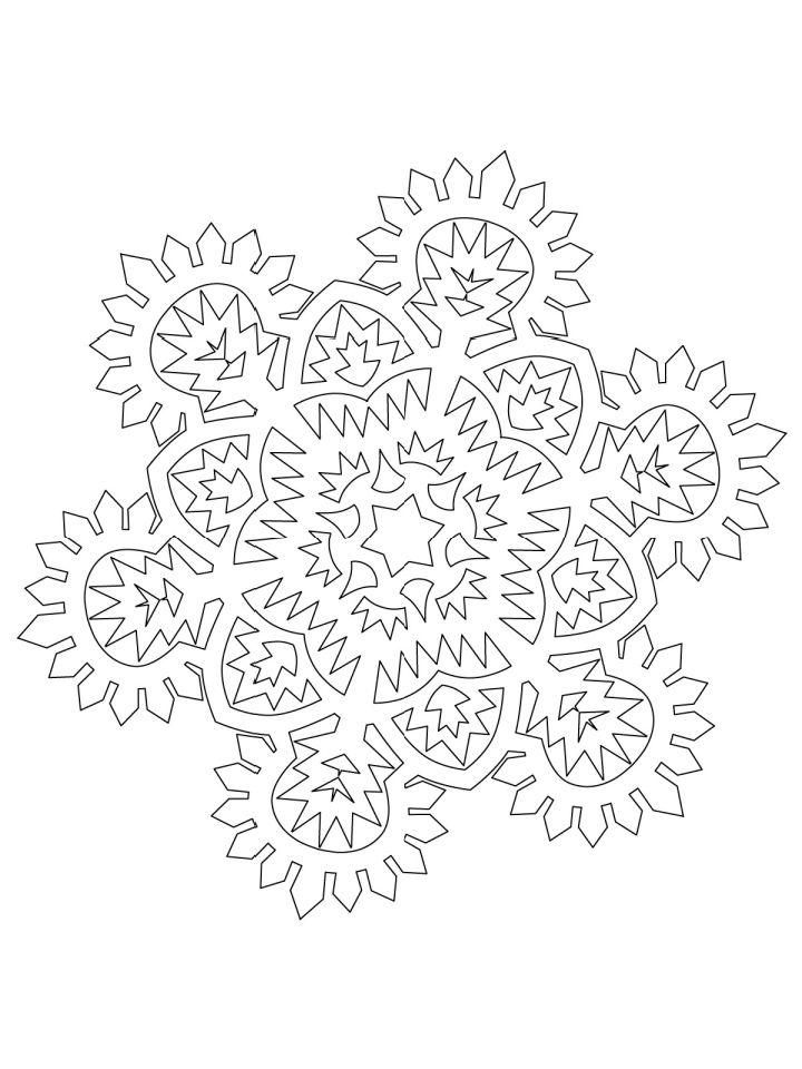 Printable Snowflake Pictures to Color