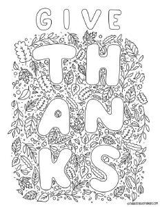 40 Free Thanksgiving Coloring Pages for Kids and Adults