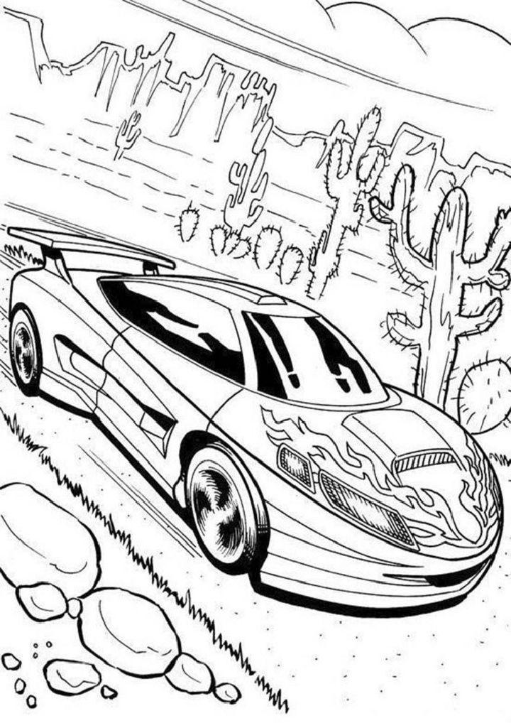 Race Car Coloring Pages, Tracer Pages, and Posters