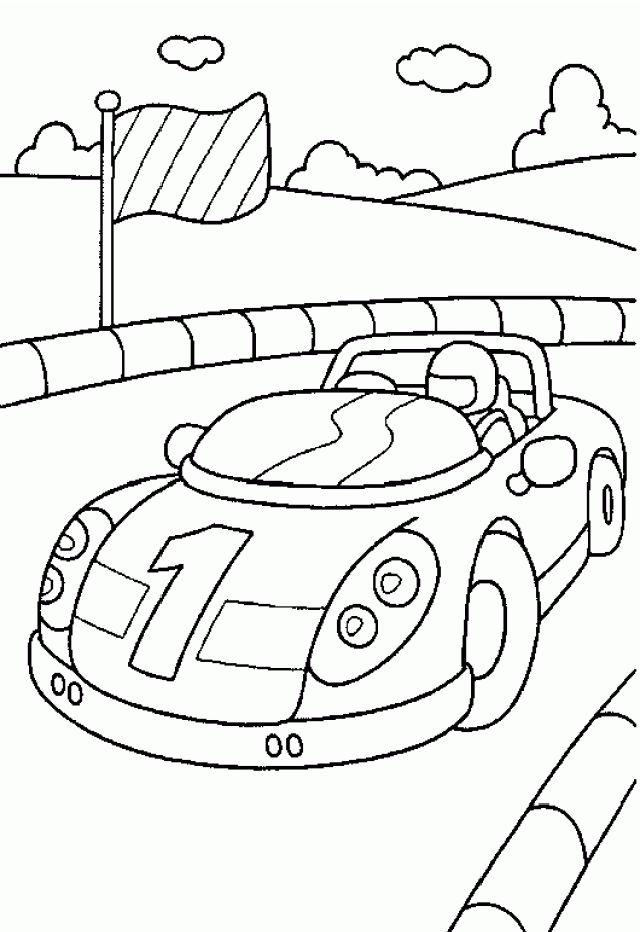 Race Cars Coloring Book Pages