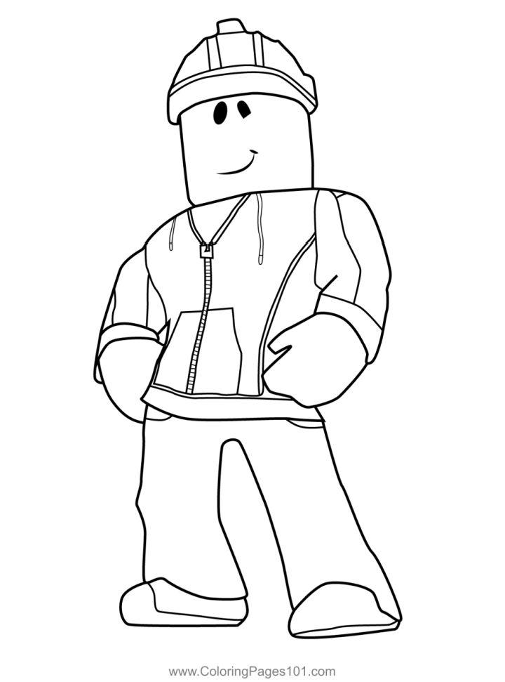 Noob Roblox Coloring Pages Fun and Free Printable Sheets