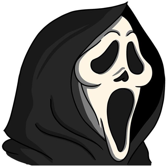 Scream Mask Drawing