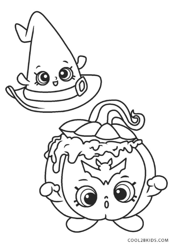 Shopkins Halloween Coloring Pages