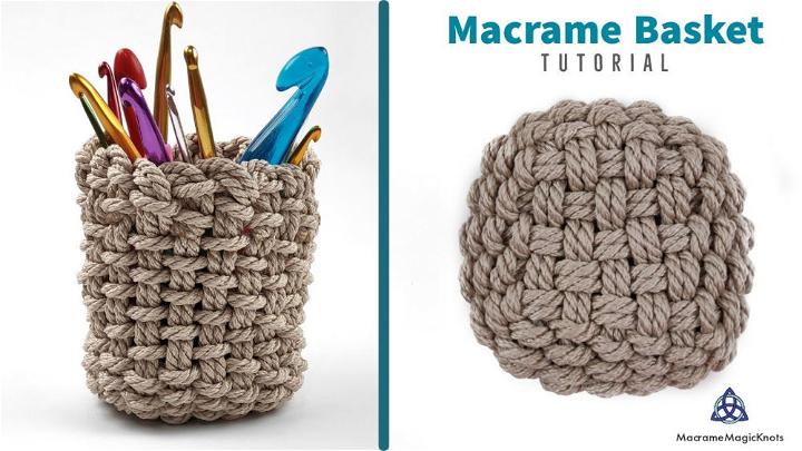 Simple DIY Macrame Basket