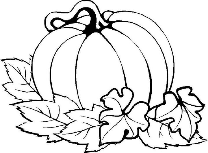 Simple Thanksgiving Coloring Pages for Preschool