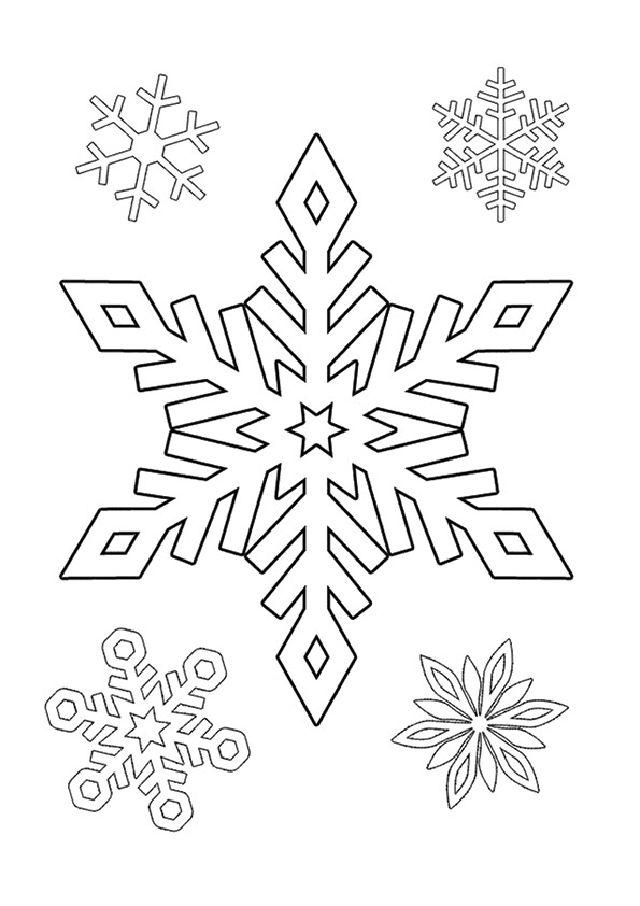 Snowflake Coloring Book Pages