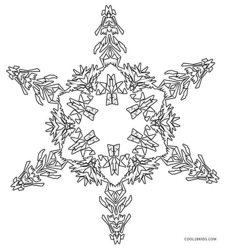 Snowflake Coloring Pages for Adults