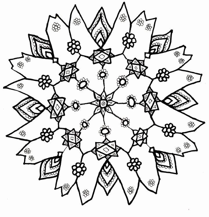 Snowflake Coloring Sheets for Kids