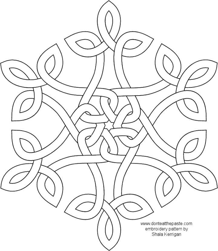 Snowflake Coloring Tracer Pages and Posters