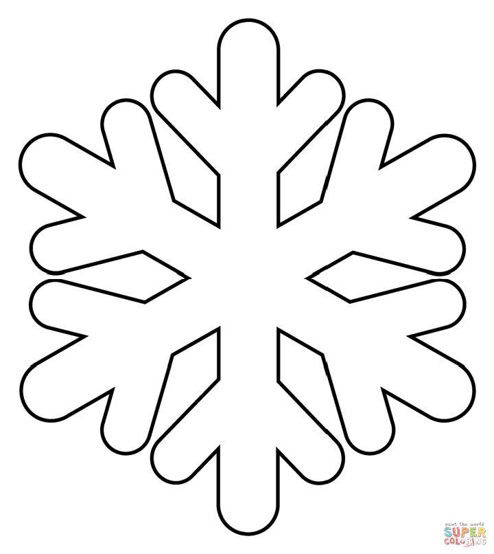 Snowflake Emoji Coloring Page for Toddlers