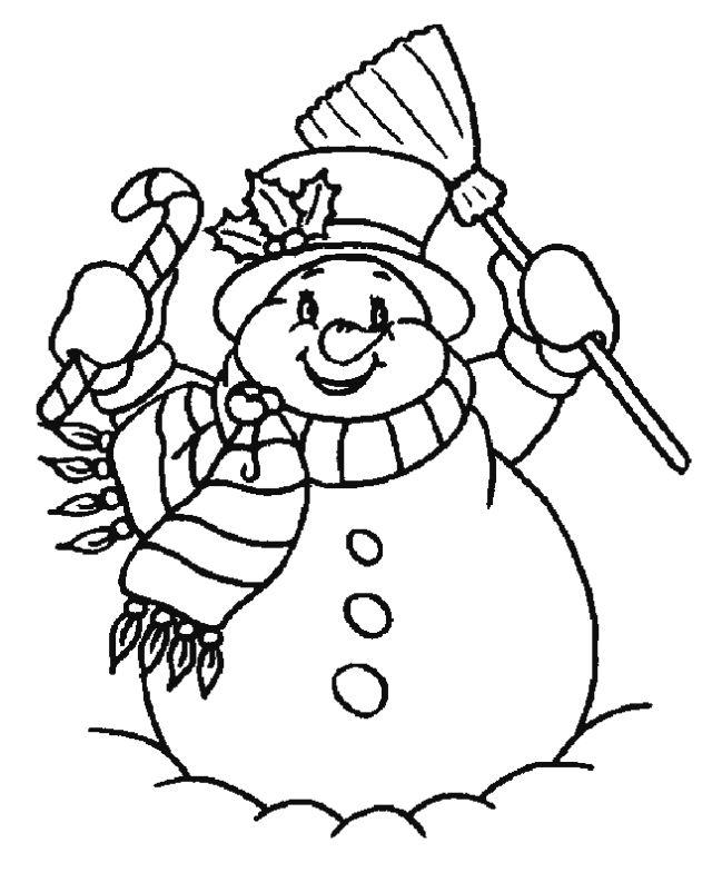 Snowman Coloring Pages for Little Ones