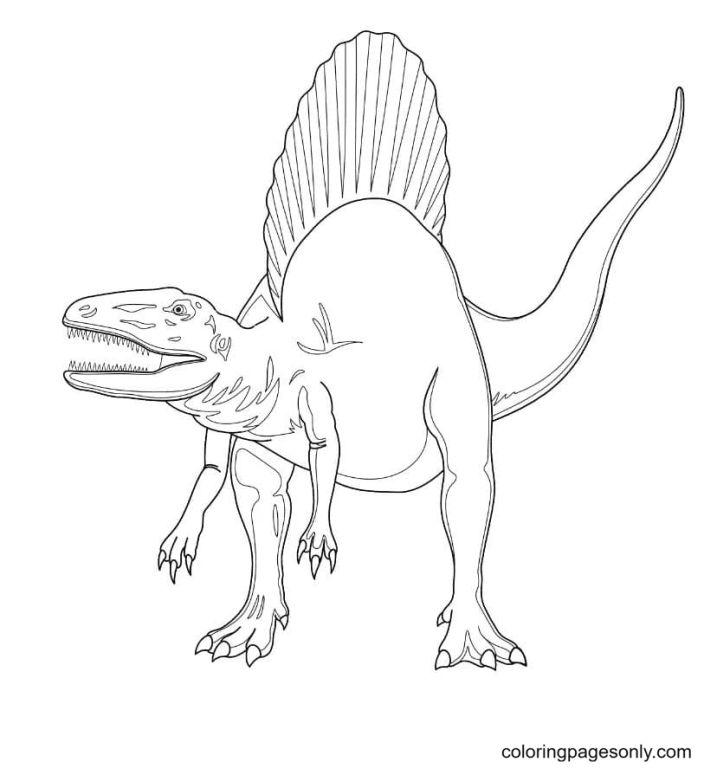 Spinosaurus of the Jurassic World Coloring Pages