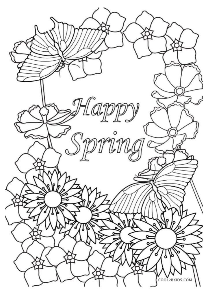 Spring Coloring Pages, Tracer Pages, and Posters