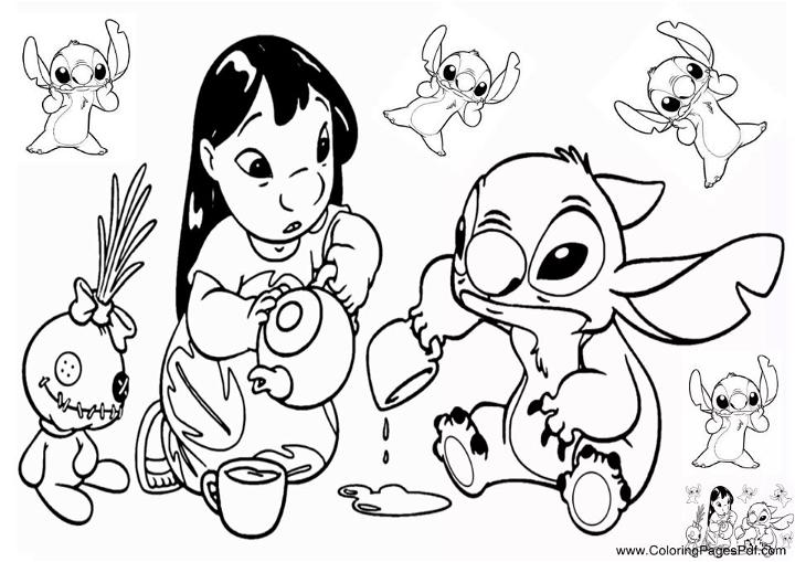 Stitch Coloring Pages for Adults