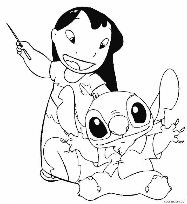 Stitch and Lilo Ohana Coloring Pages
