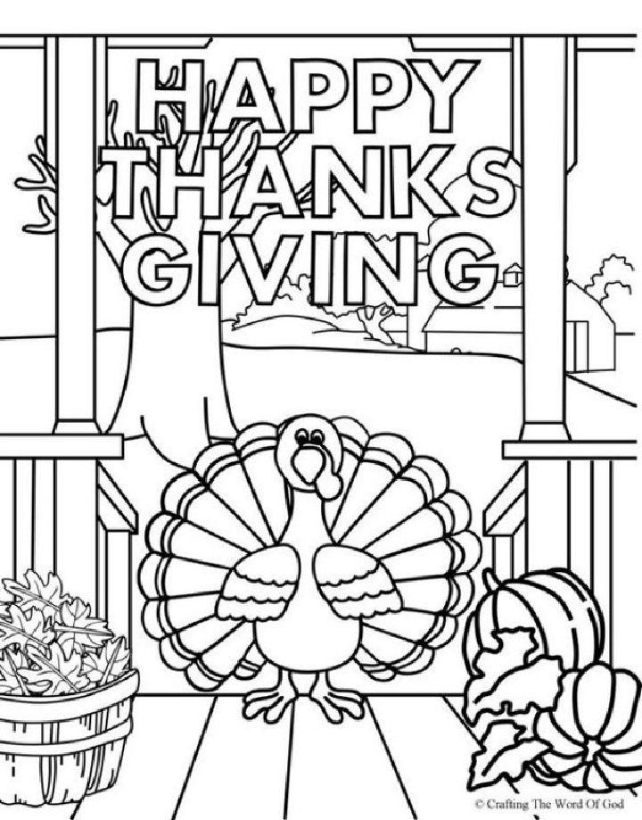 Thanksgiving Coloring Pages to Print