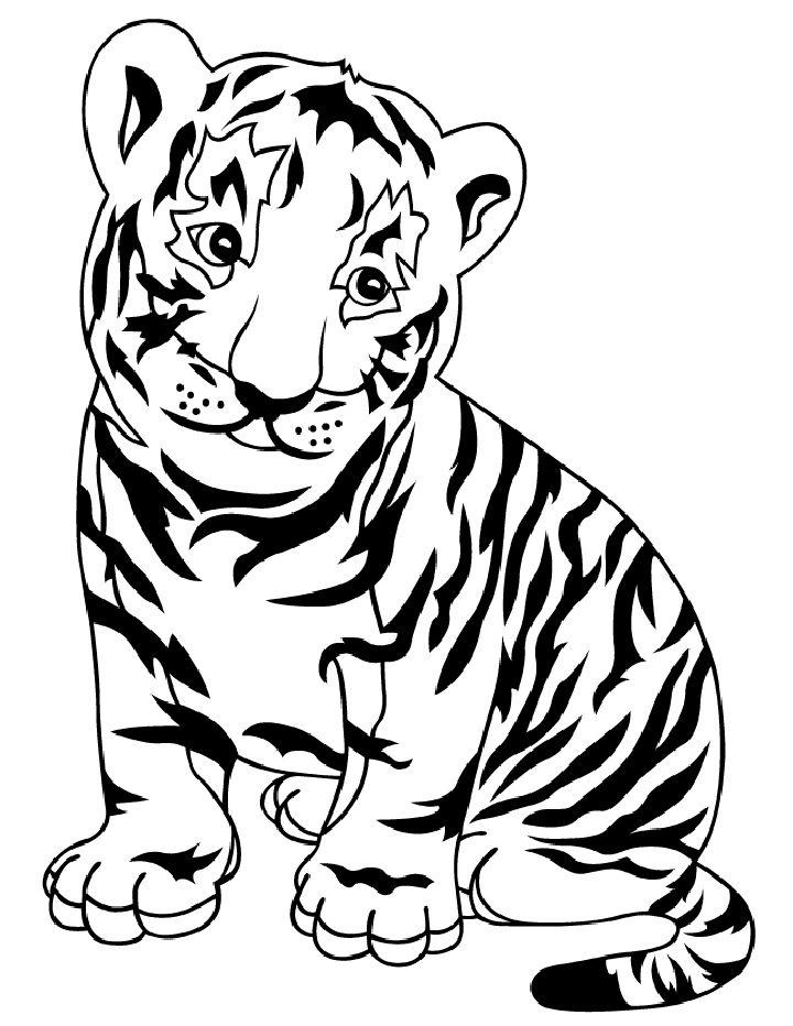 Tiger Coloring Pages for Kids