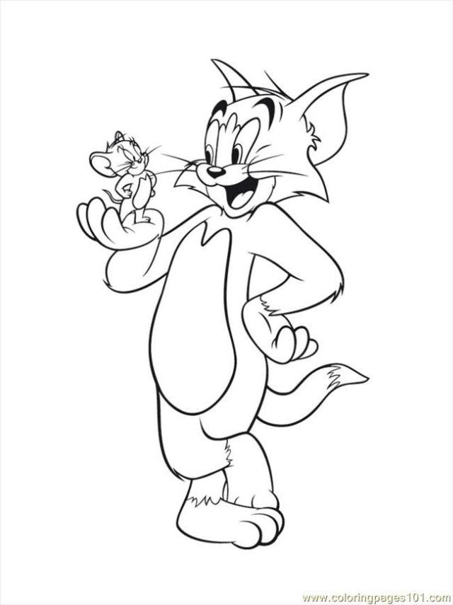 Tom and Jerry Cartoon Coloring Pages