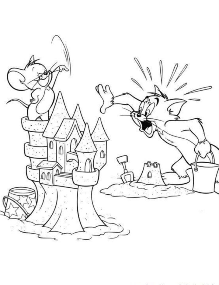 Tom and Jerry Coloring Pages PDF