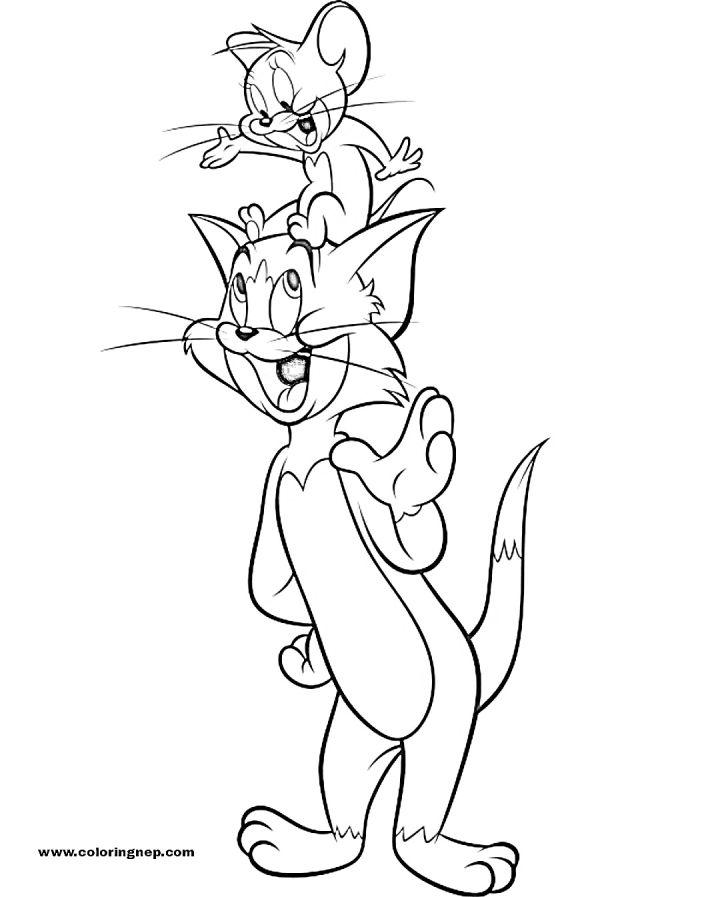 Tom and Jerry Coloring Pages, Tracer Pages, and Posters