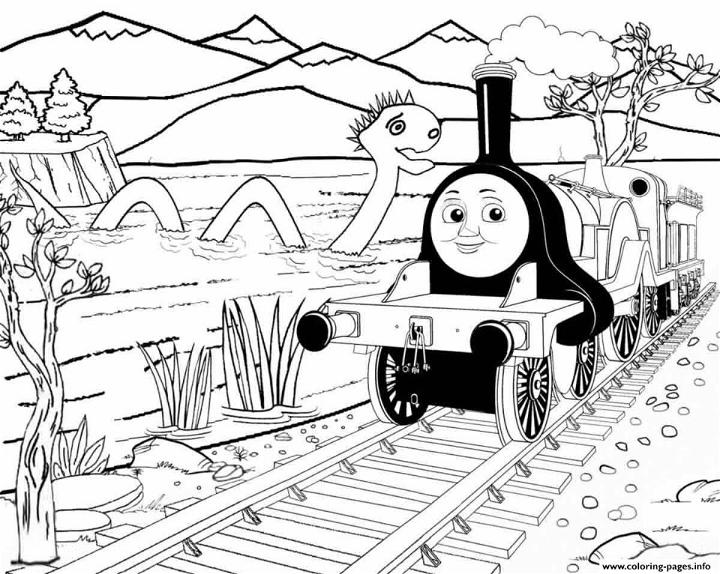 Train Coloring Pages, Tracer Pages, and Posters