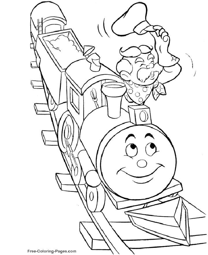 Train Coloring Pages and Printables