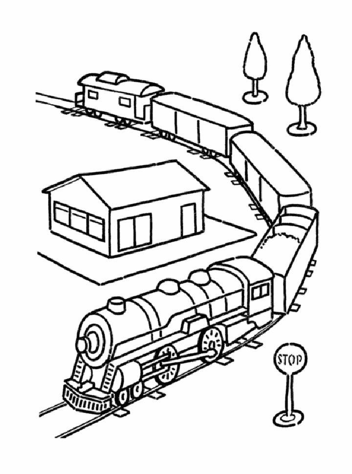 Train Coloring Pages for Little Ones